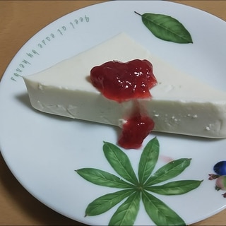 豆腐のレアチーズケーキ